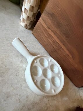 French escargot ceramic baking dish